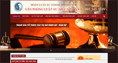 Desktop Screenshot of luatsutrankhacthanh.com